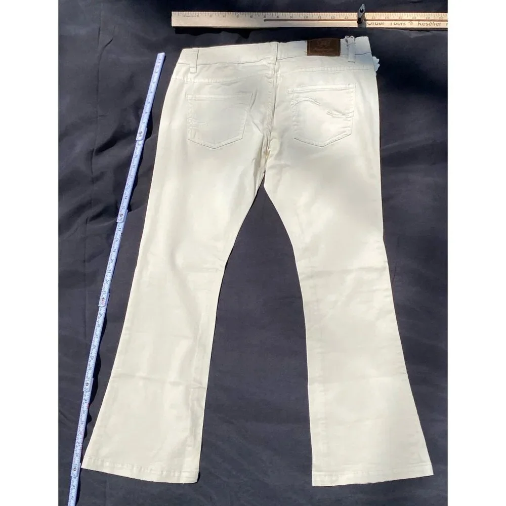 ATELIER FIXDESIGN Boot Cut Beige Women's Jeans Size 26 NWT - Picture 4 of 4